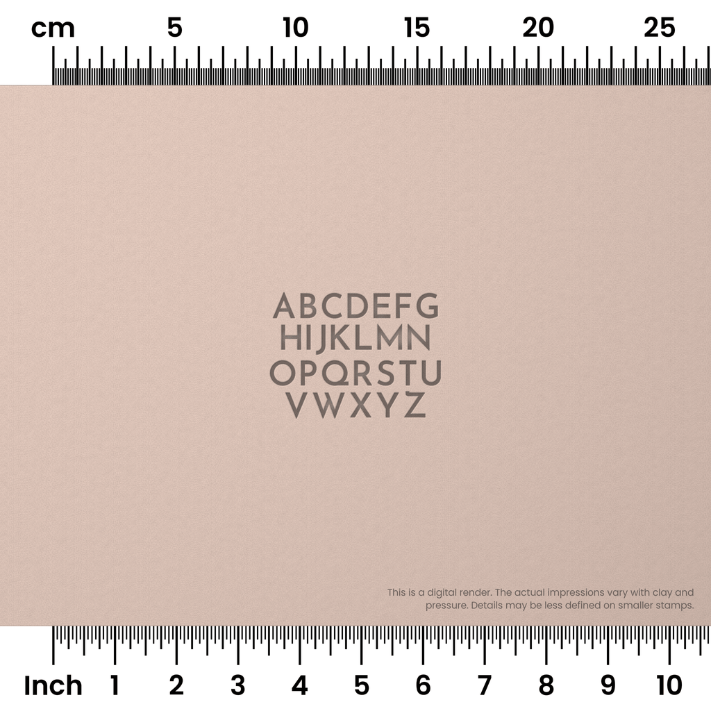 Josefin Sans | All Caps | Alphabet Stamp Sets