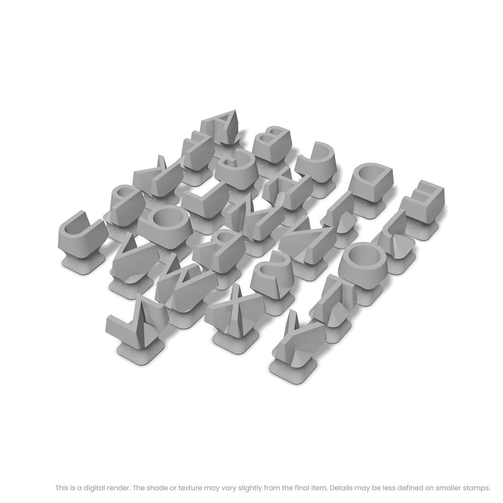 Josefin Sans | All Caps | Alphabet Stamp Sets