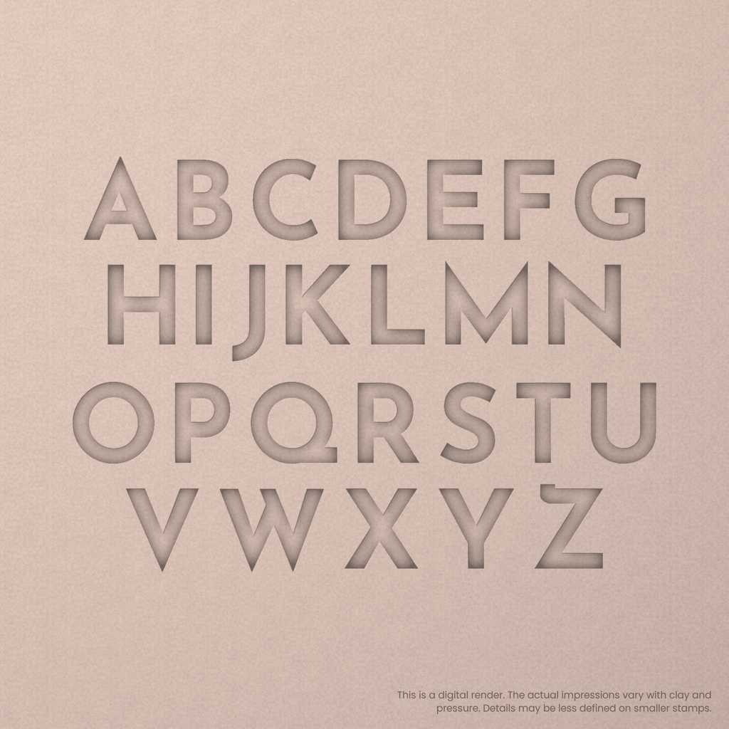 Josefin Sans | Font Rail Stamp Sets | Letters, Numbers, and Symbols