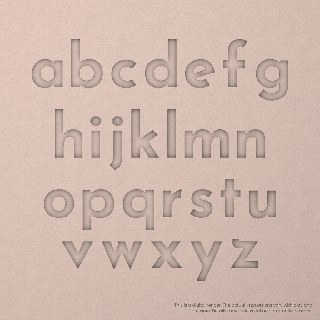 Josefin Sans | Font Rail Stamp Sets | Letters, Numbers, and Symbols