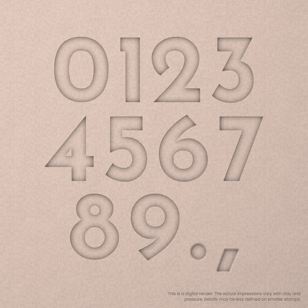 Josefin Sans | Font Rail Stamp Sets | Letters, Numbers, and Symbols