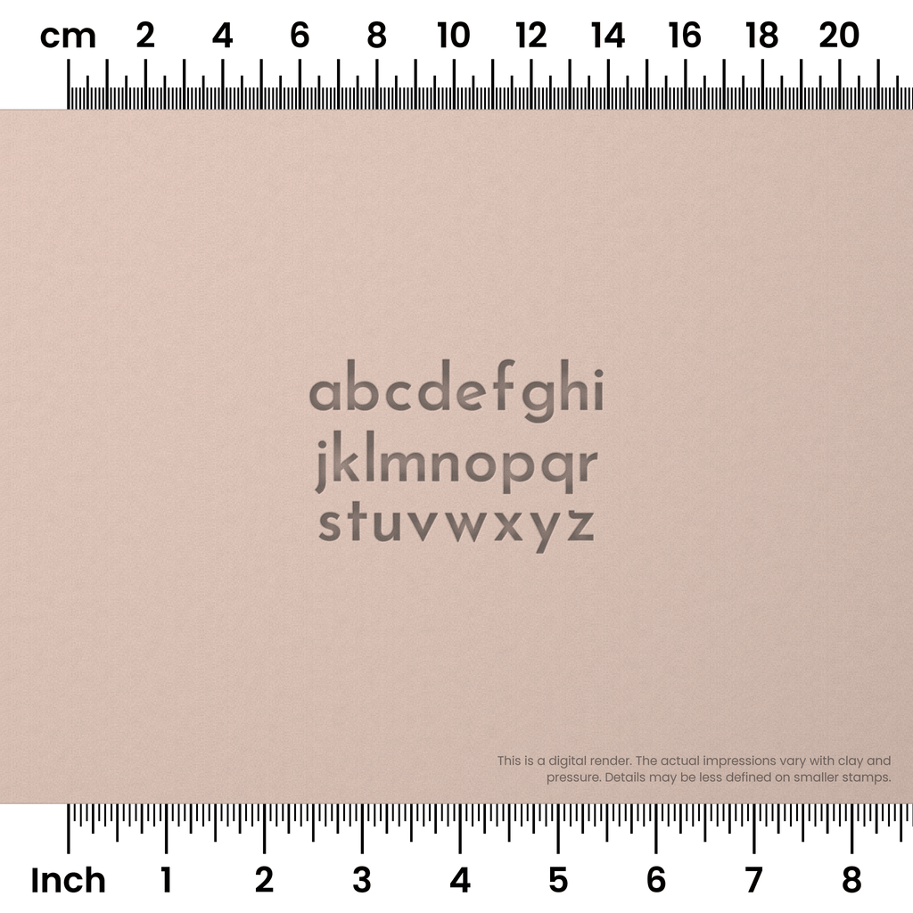 Josefin Sans | Lowercase | Alphabet Stamp Sets