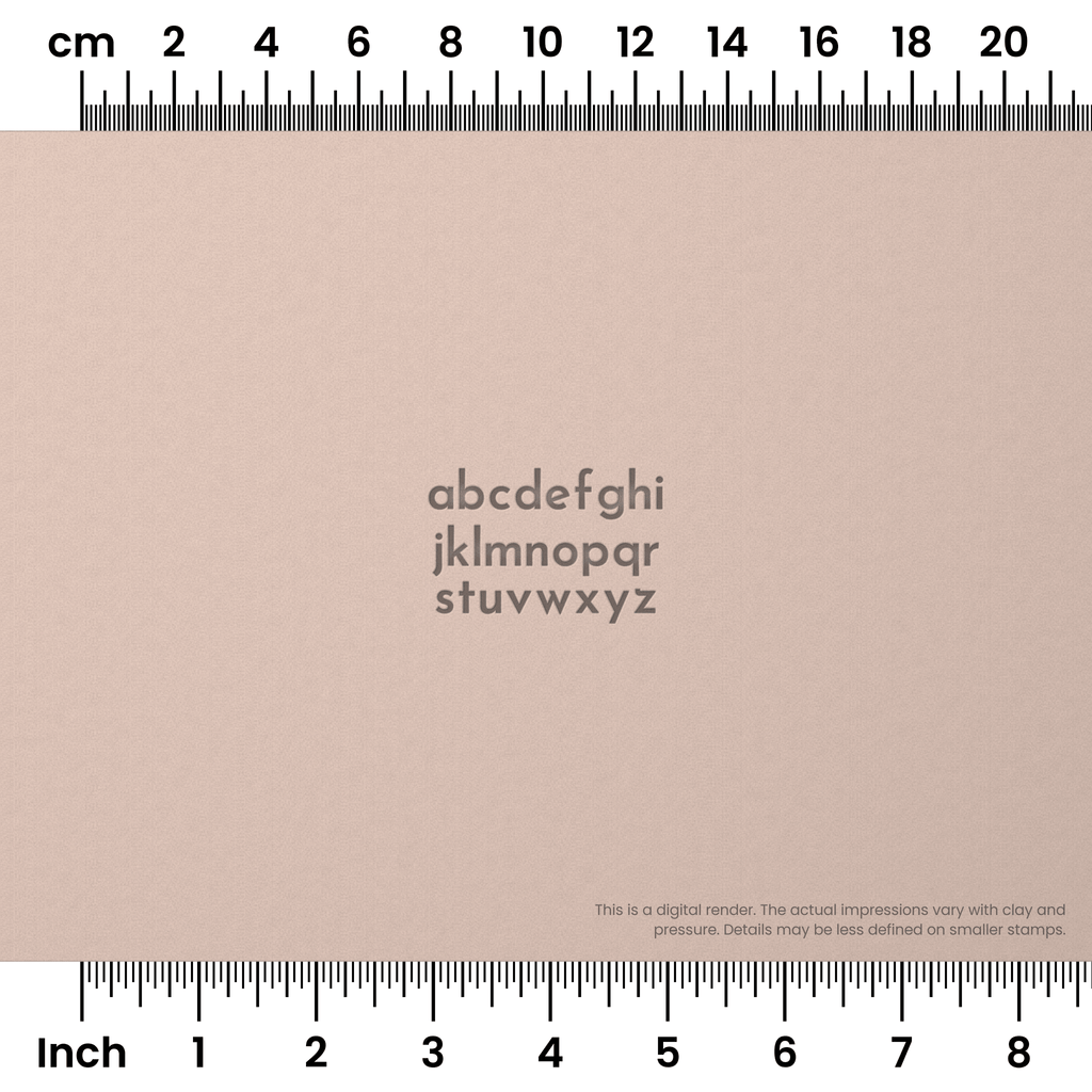 Josefin Sans | Lowercase | Alphabet Stamp Sets
