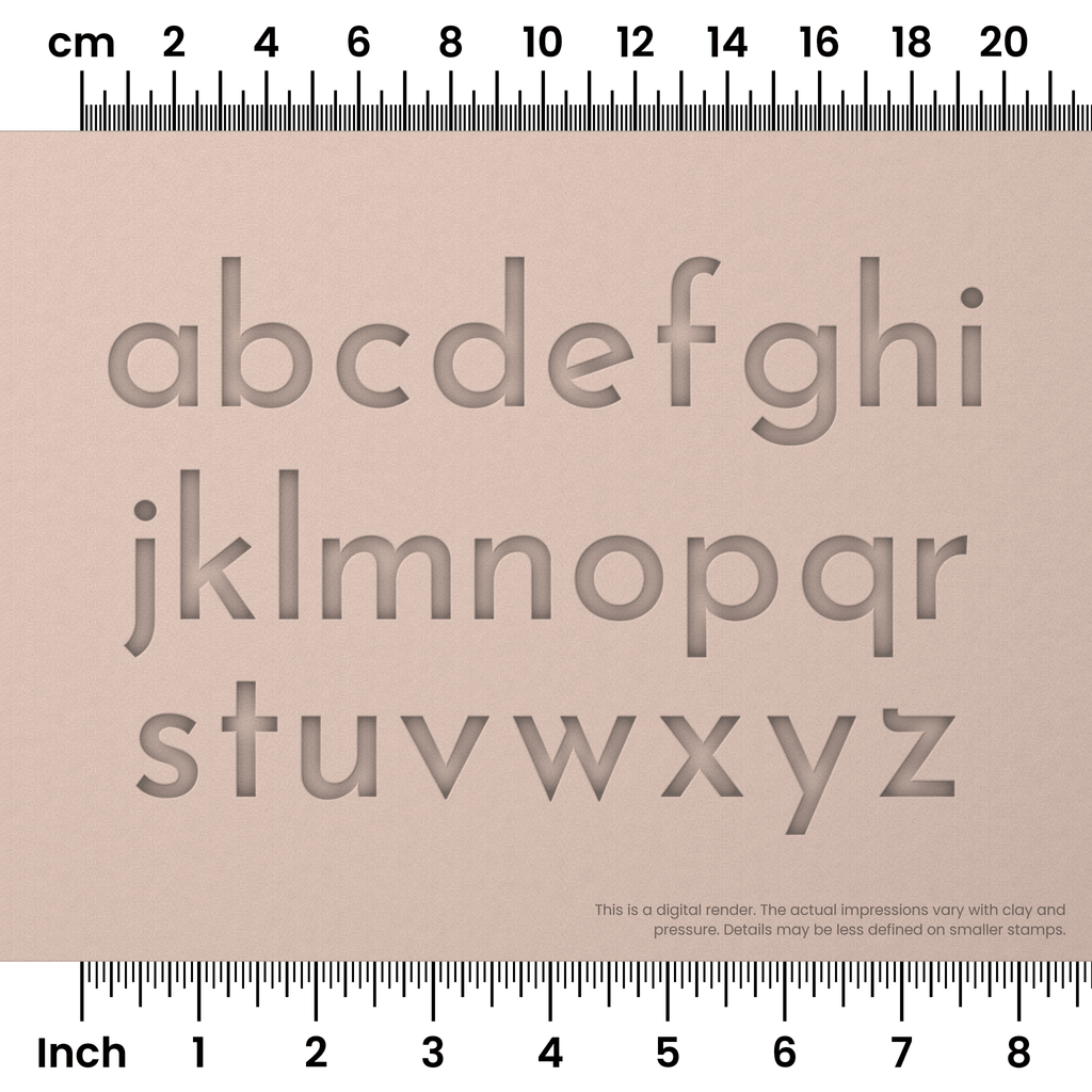 Josefin Sans | Lowercase | Alphabet Stamp Sets