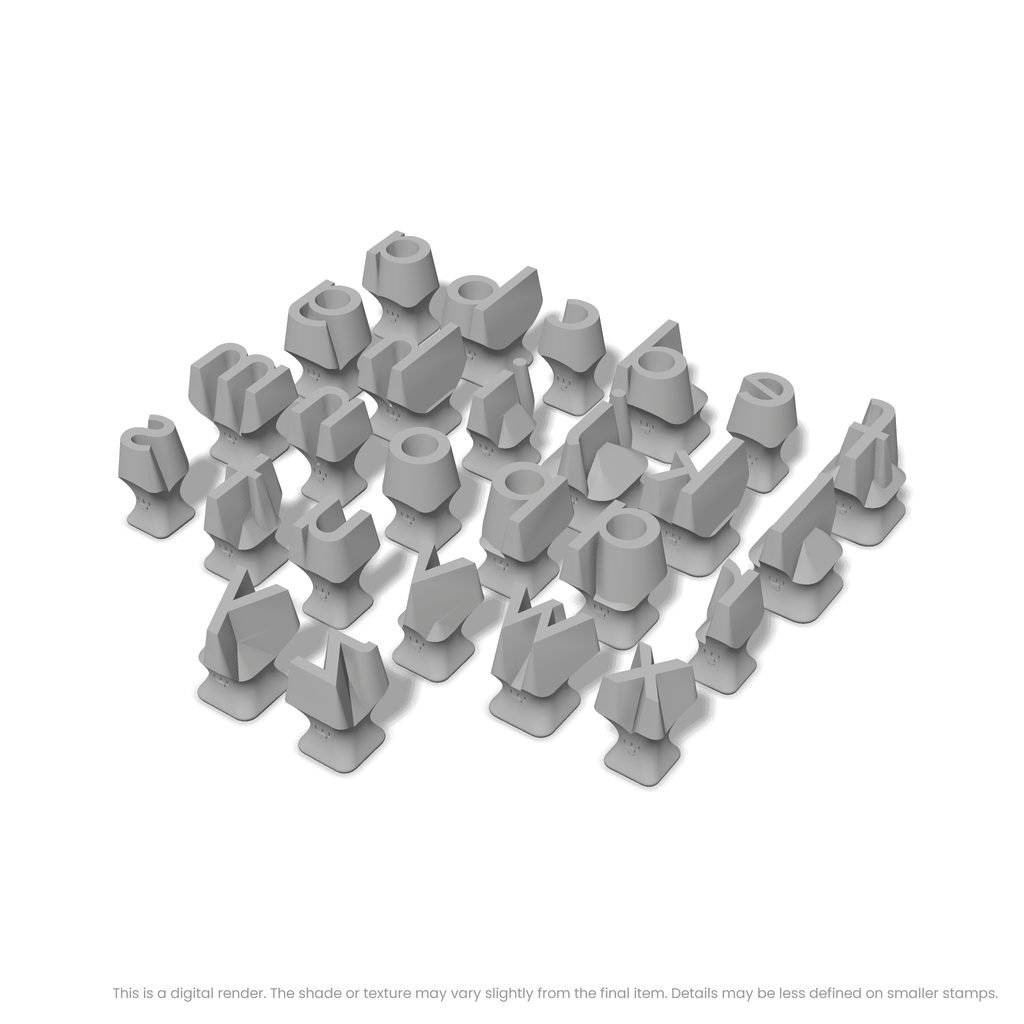 Josefin Sans | Lowercase | Alphabet Stamp Sets