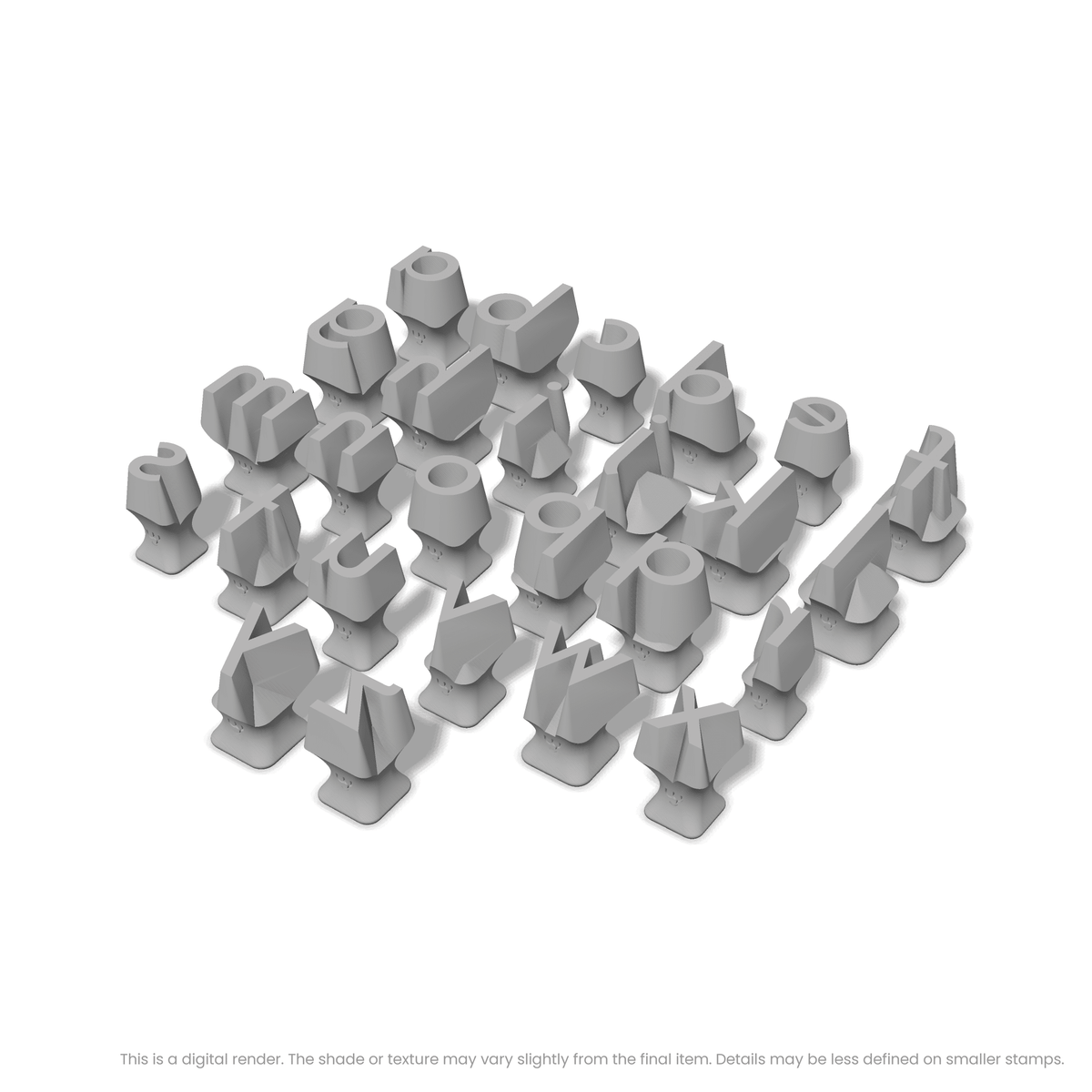 Josefin Sans | Lowercase | Alphabet Stamp Sets