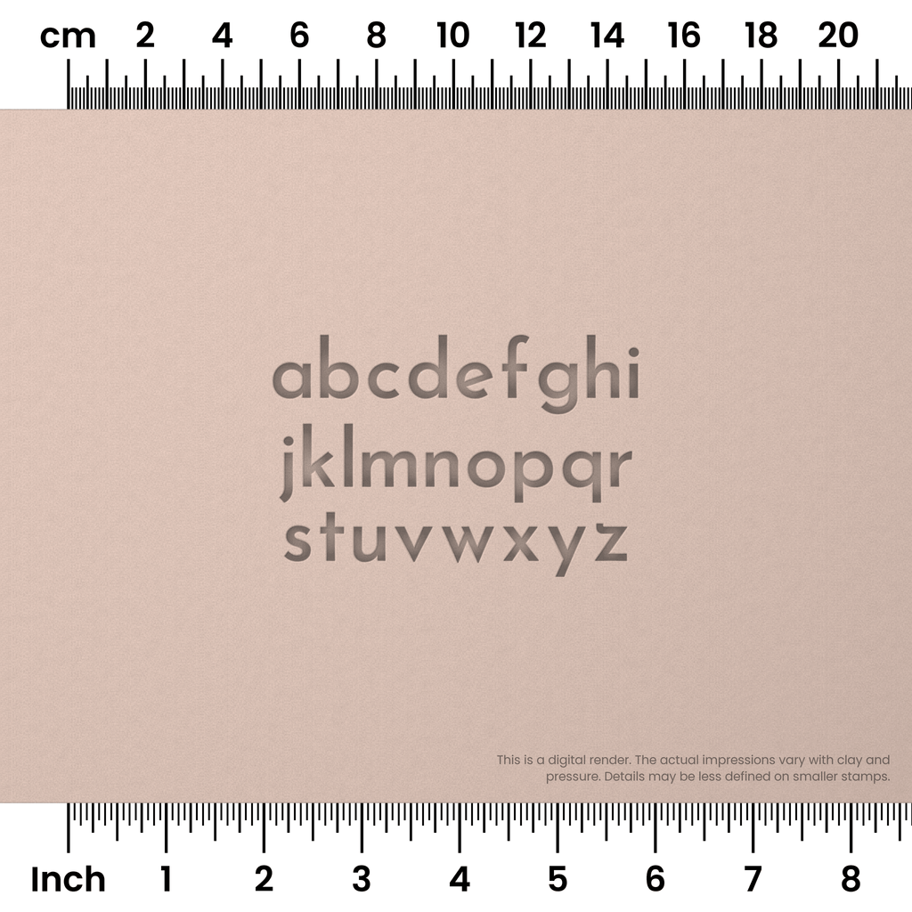 Josefin Sans | Lowercase | Alphabet Stamp Sets