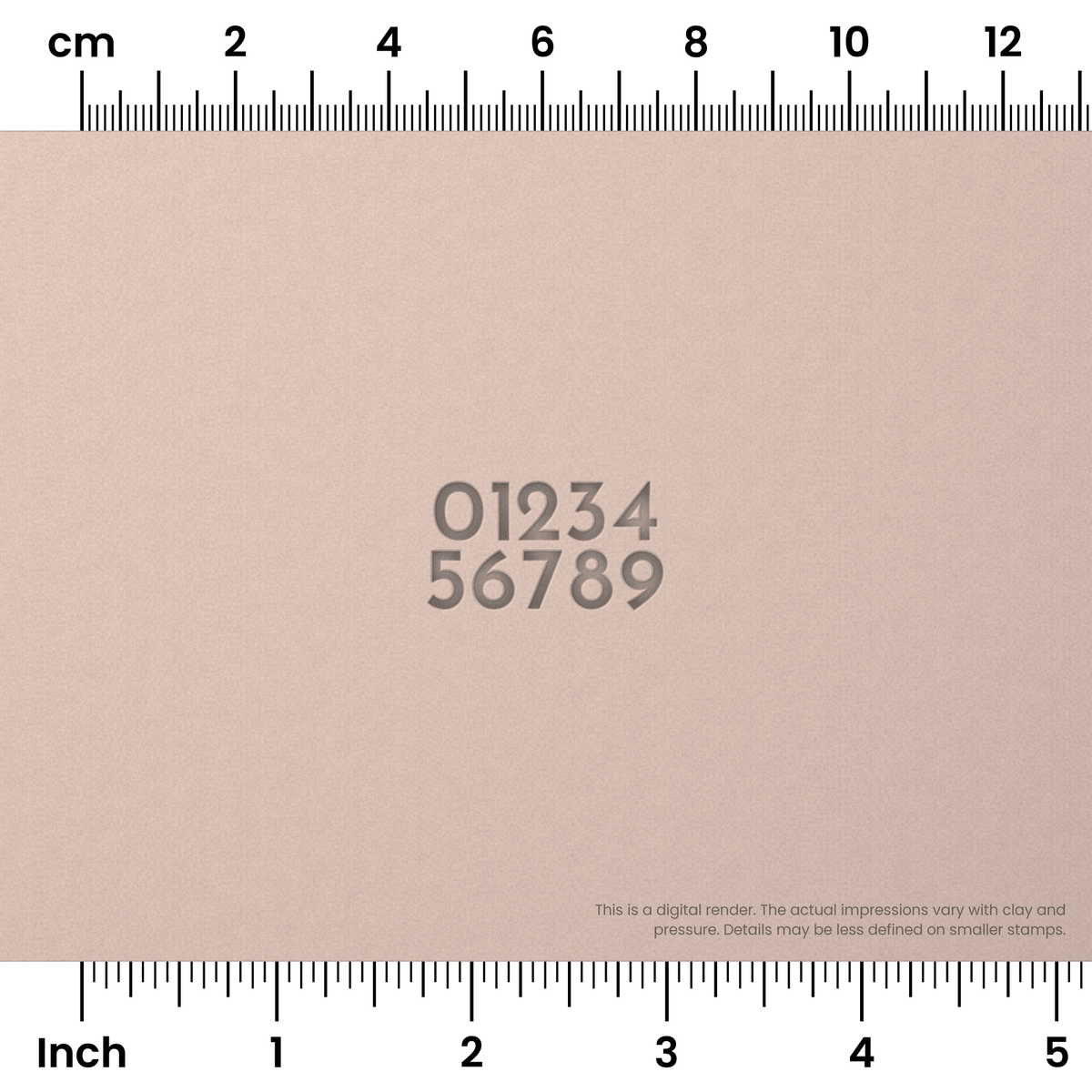 Josefin Sans | Number Stamp Sets