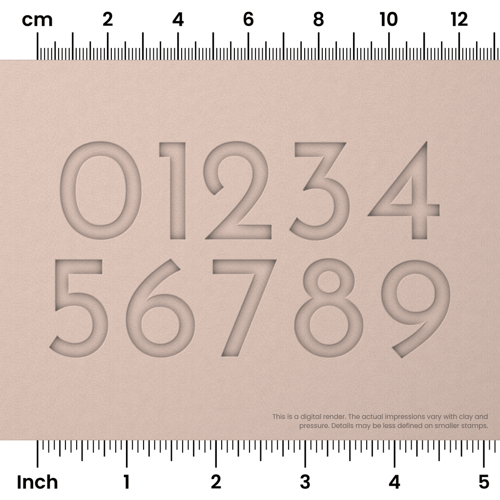 Josefin Sans | Number Stamp Sets