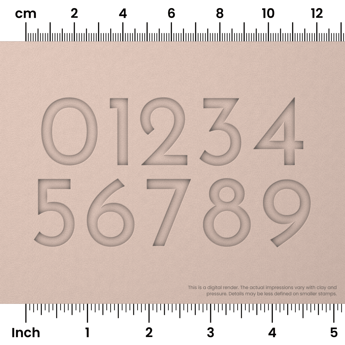 Josefin Sans | Number Stamp Sets