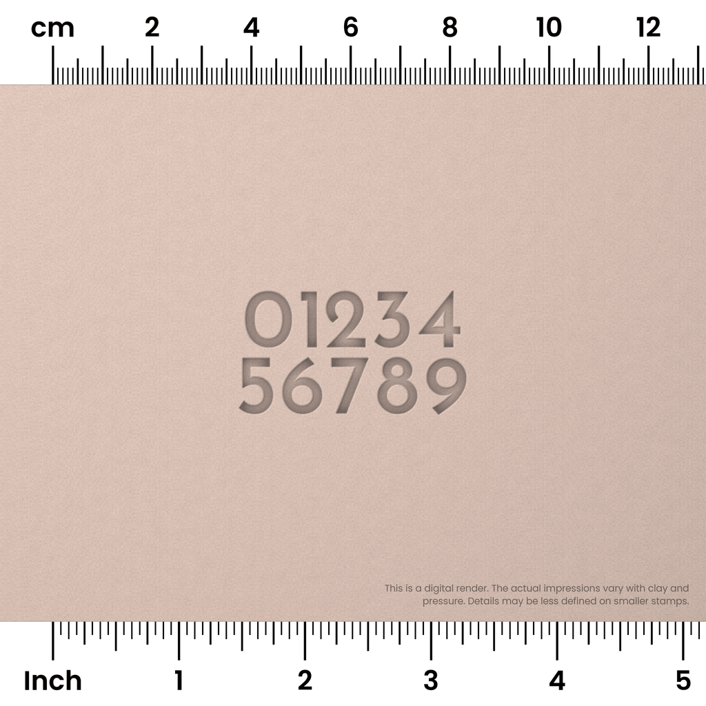 Josefin Sans | Number Stamp Sets