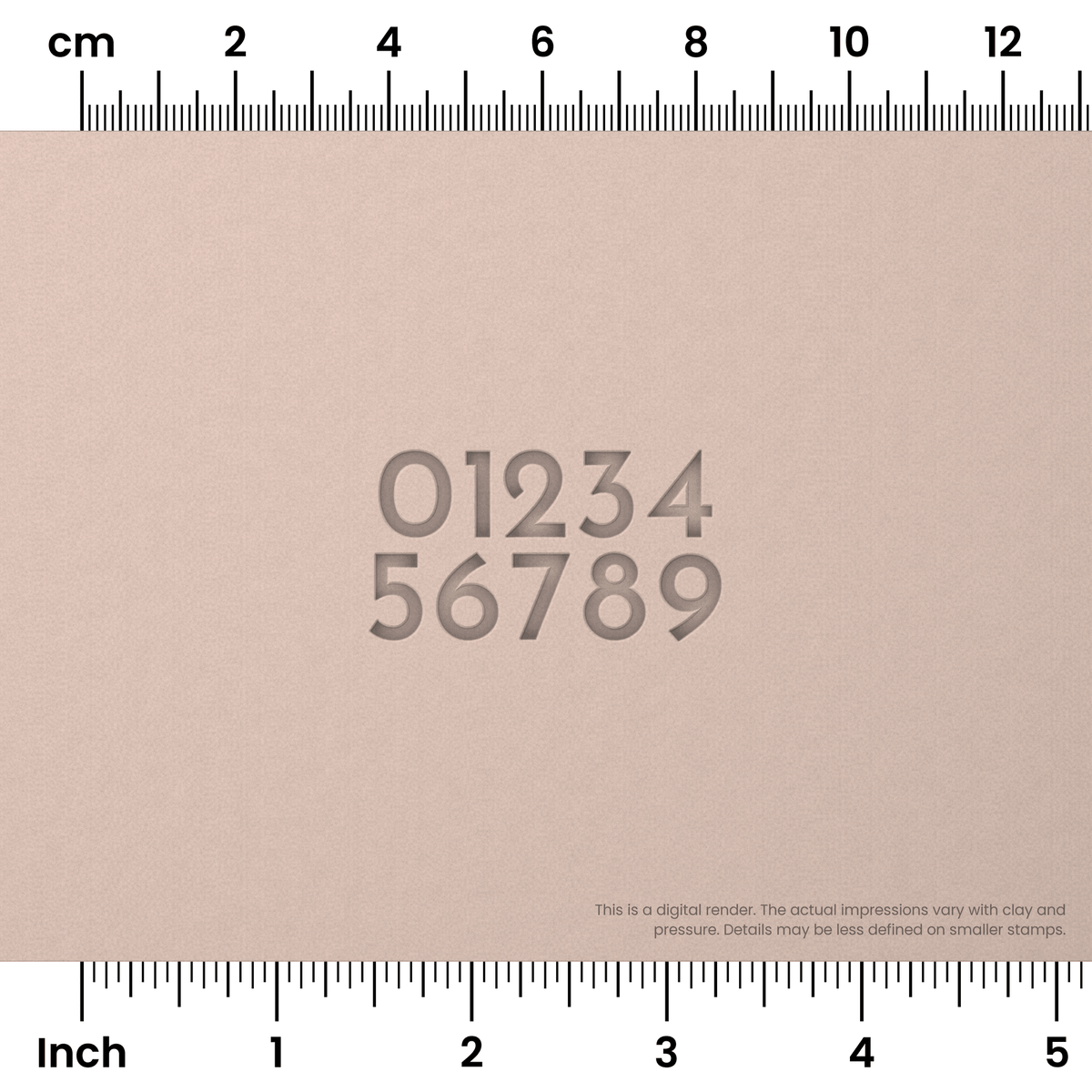 Josefin Sans | Number Stamp Sets