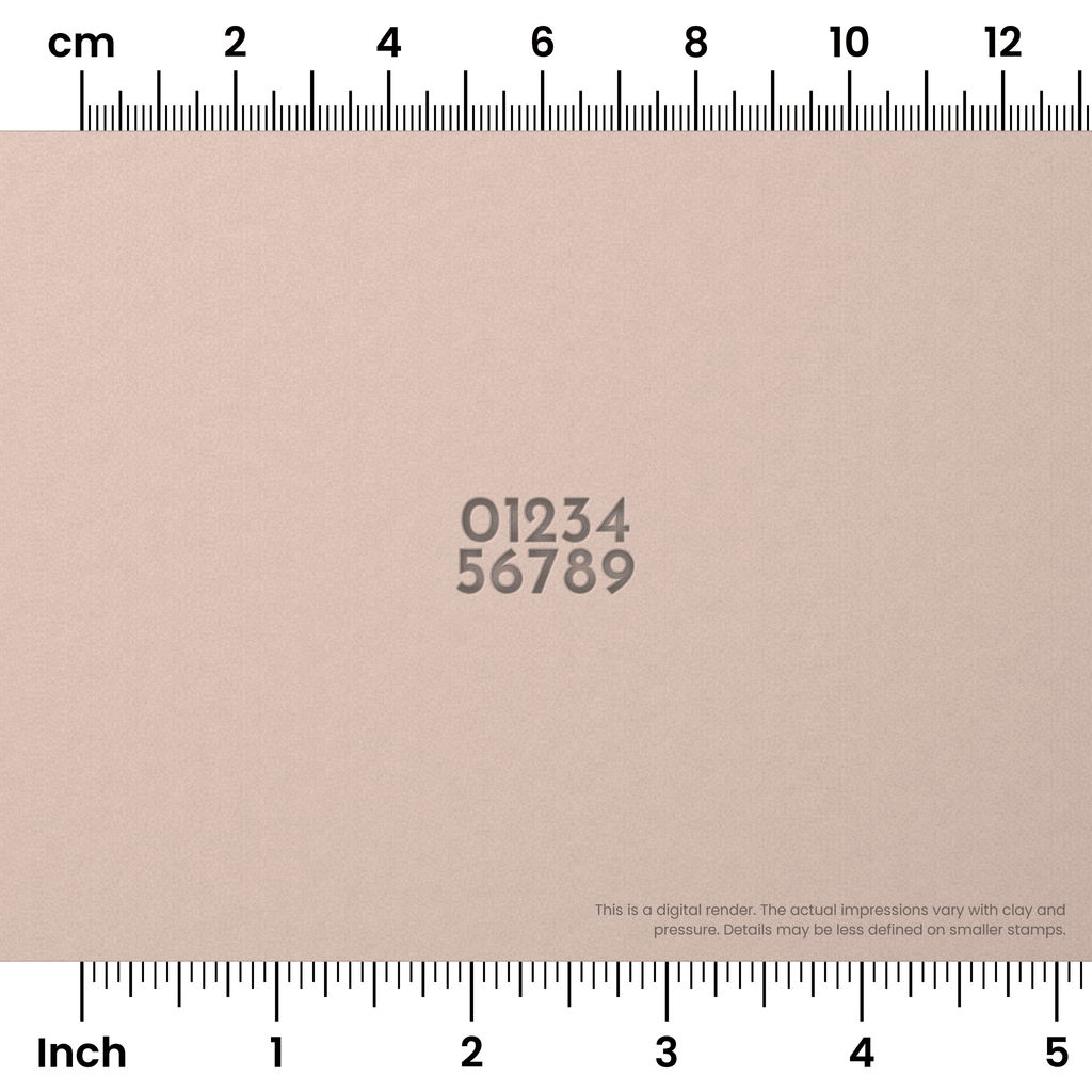 Josefin Sans | Number Stamp Sets