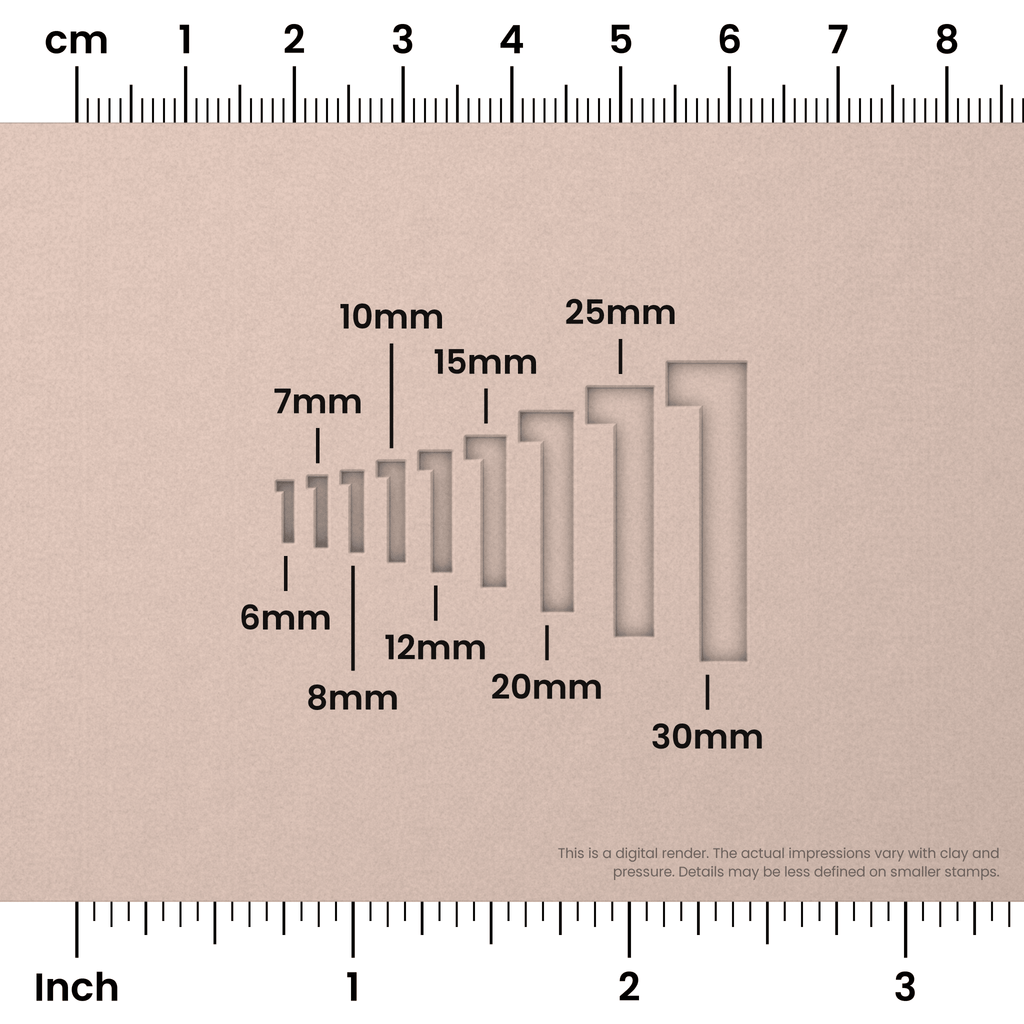 Josefin Sans | Number Stamp Sets