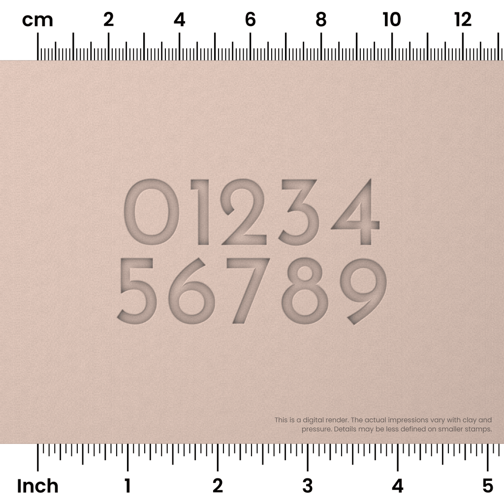 Josefin Sans | Number Stamp Sets