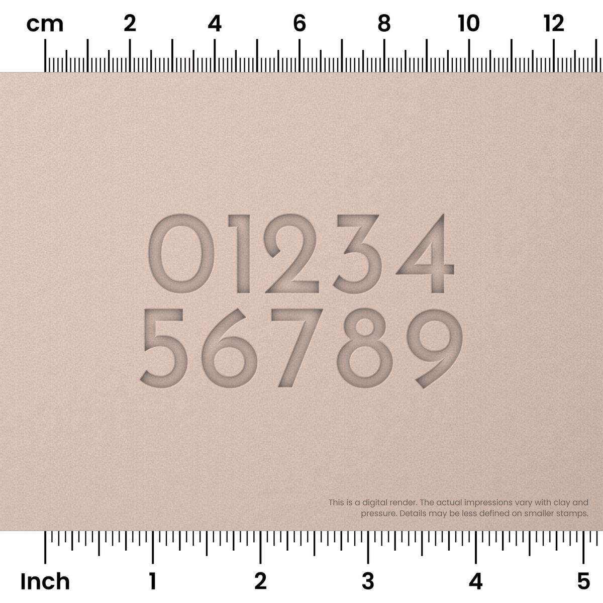 Josefin Sans | Number Stamp Sets