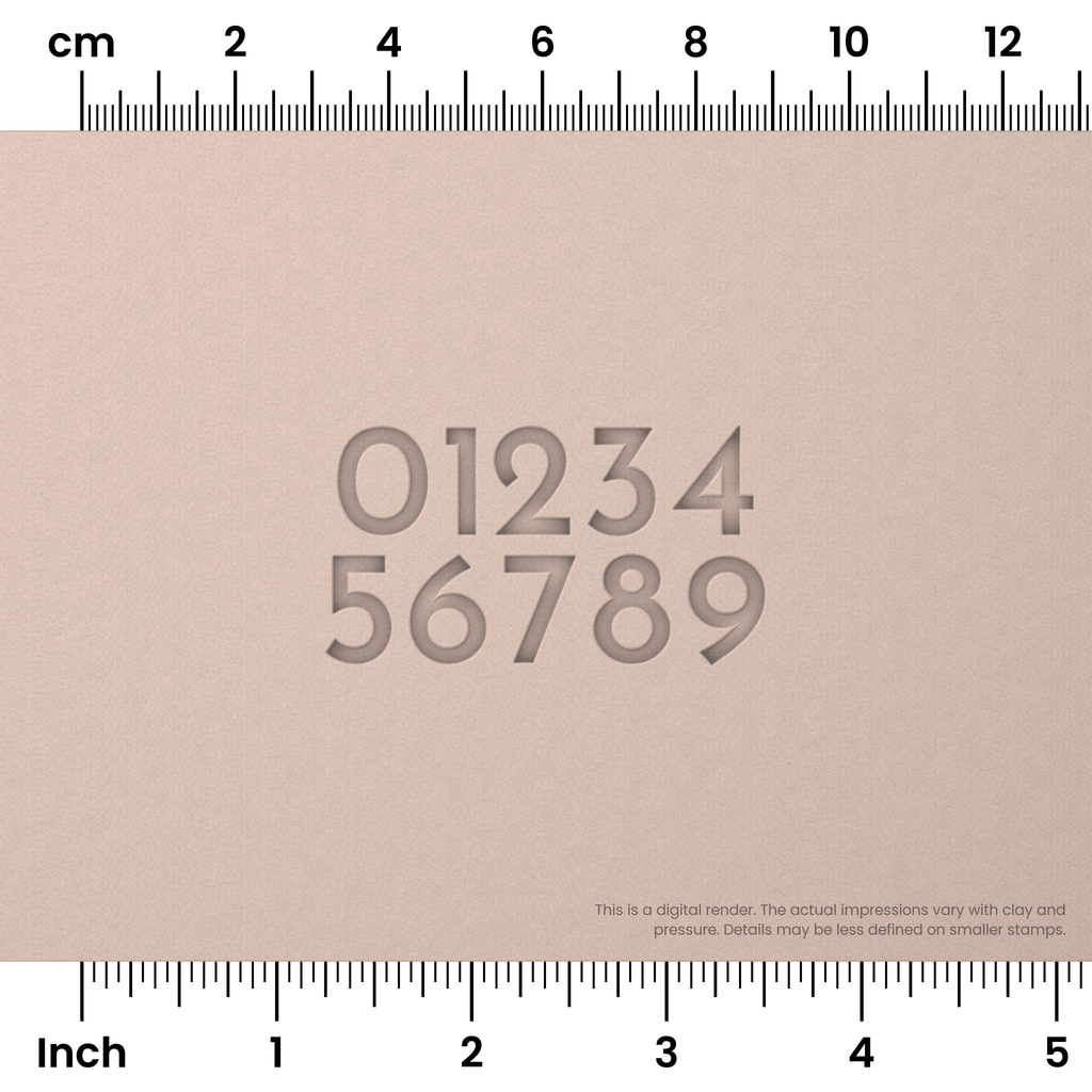 Josefin Sans | Number Stamp Sets