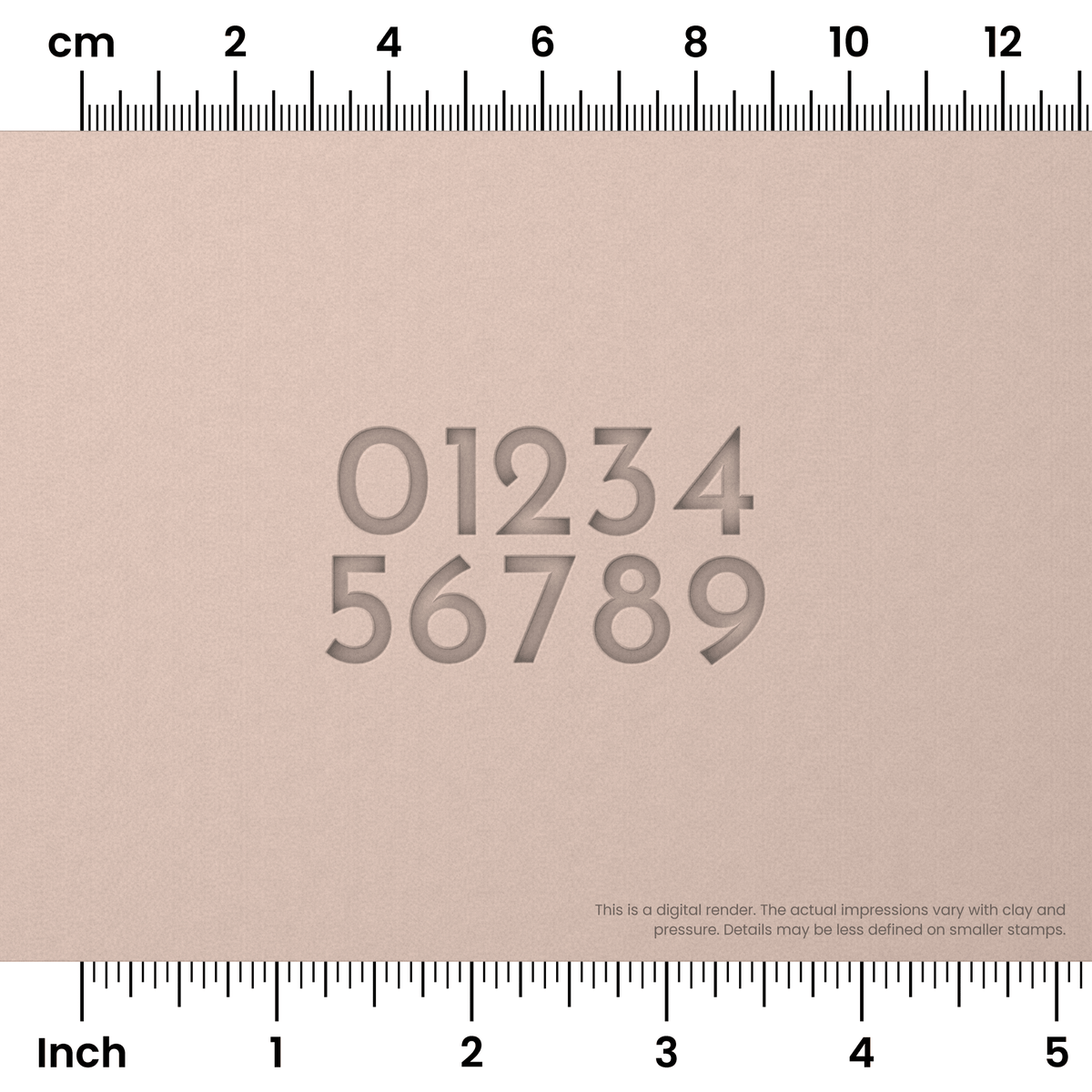 Josefin Sans | Number Stamp Sets