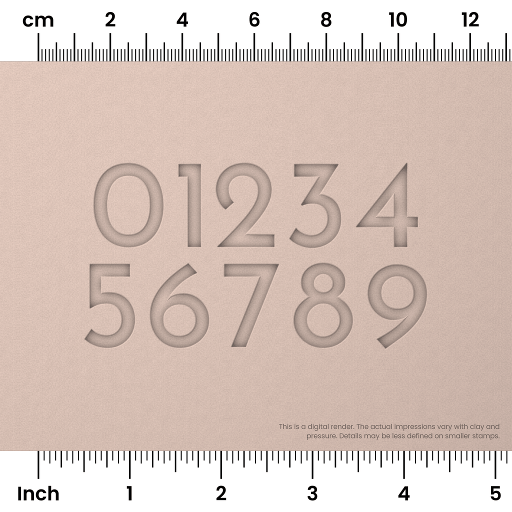 Josefin Sans | Number Stamp Sets