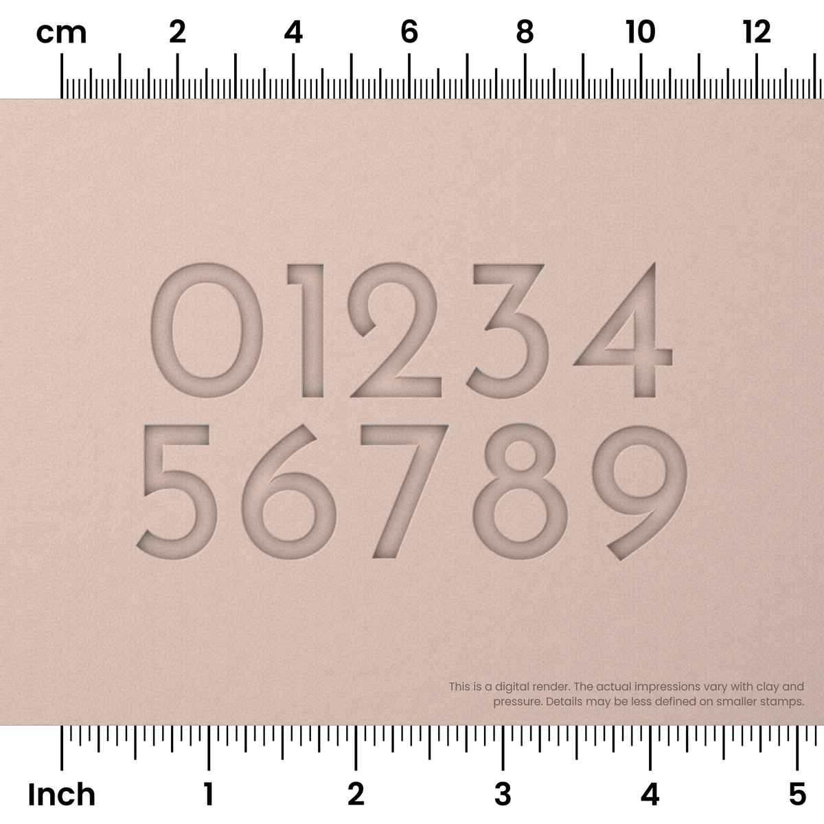 Josefin Sans | Number Stamp Sets