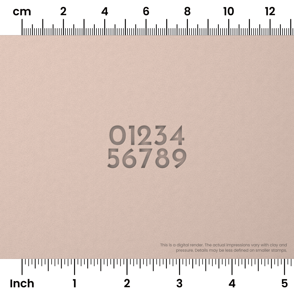 Josefin Sans | Number Stamp Sets