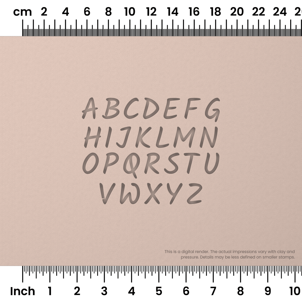 Kalam | All Caps | Alphabet Stamp Sets