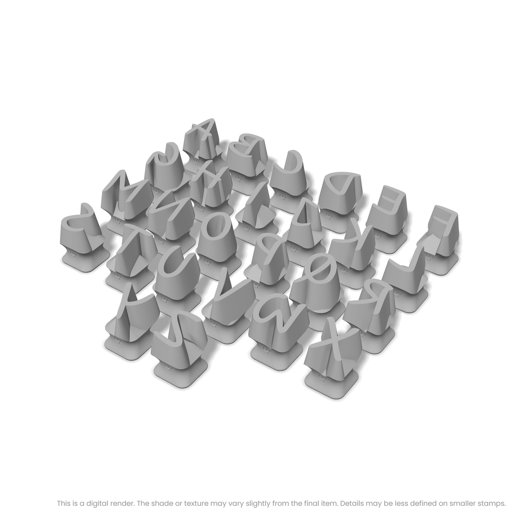 Kalam | All Caps | Alphabet Stamp Sets