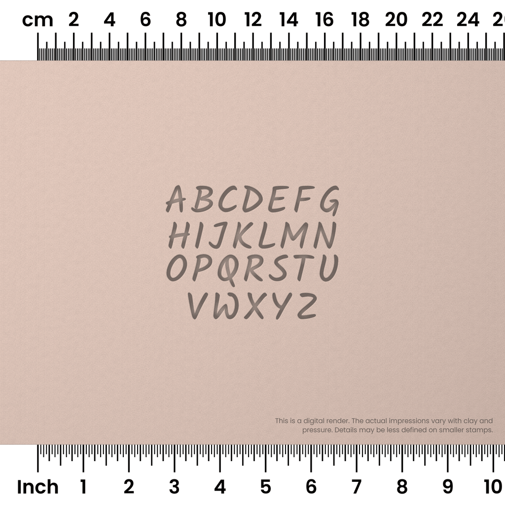 Kalam | All Caps | Alphabet Stamp Sets