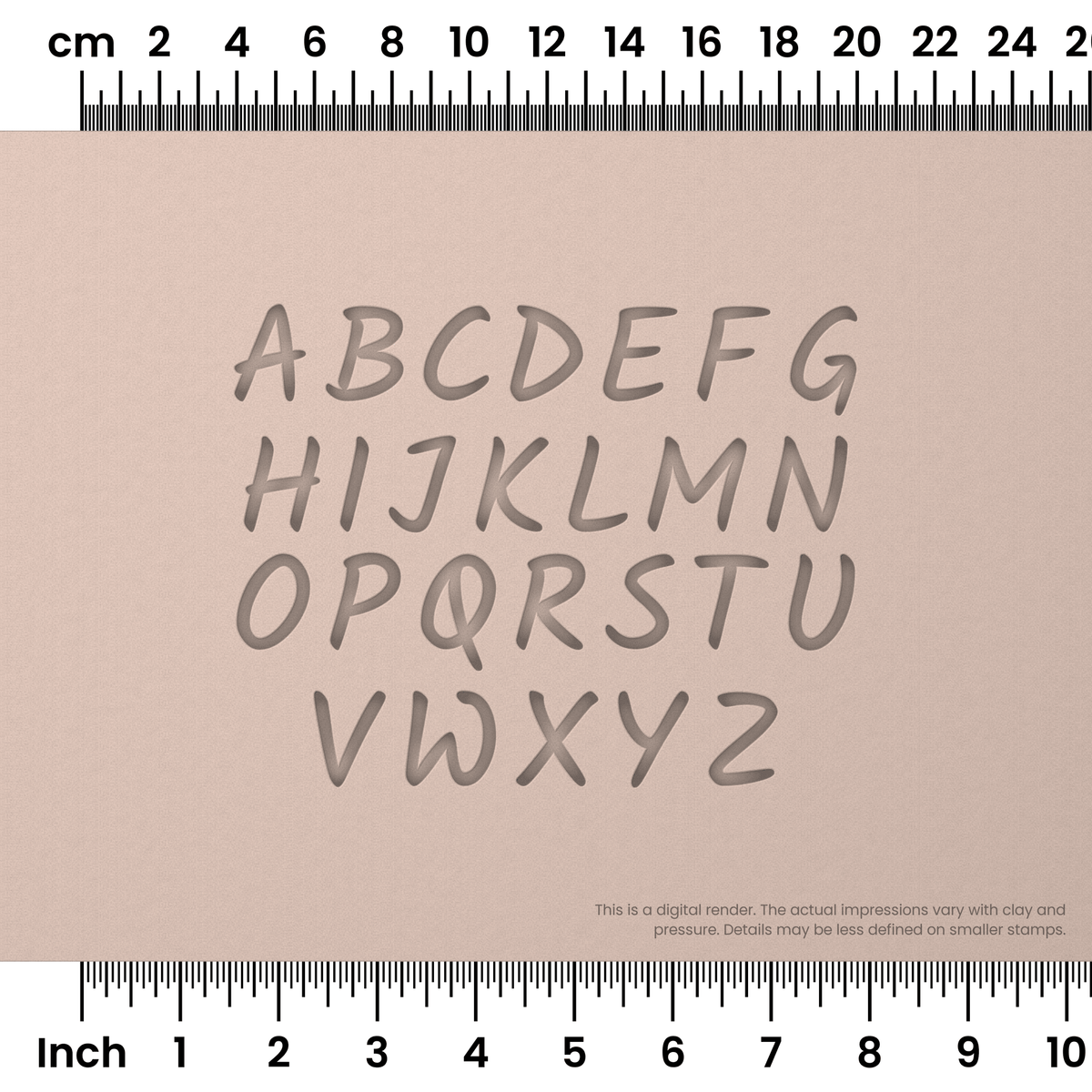 Kalam | All Caps | Alphabet Stamp Sets