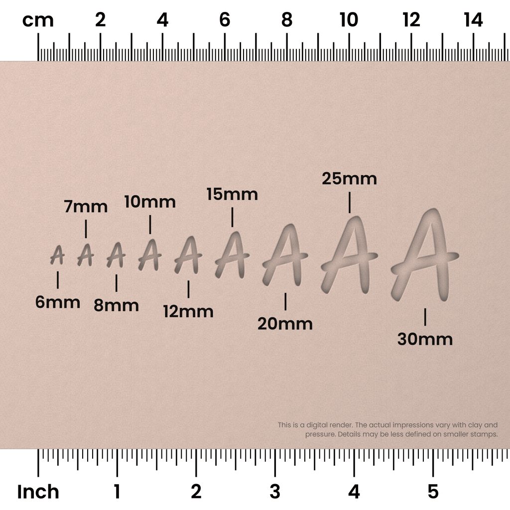 Kalam | All Caps | Alphabet Stamp Sets
