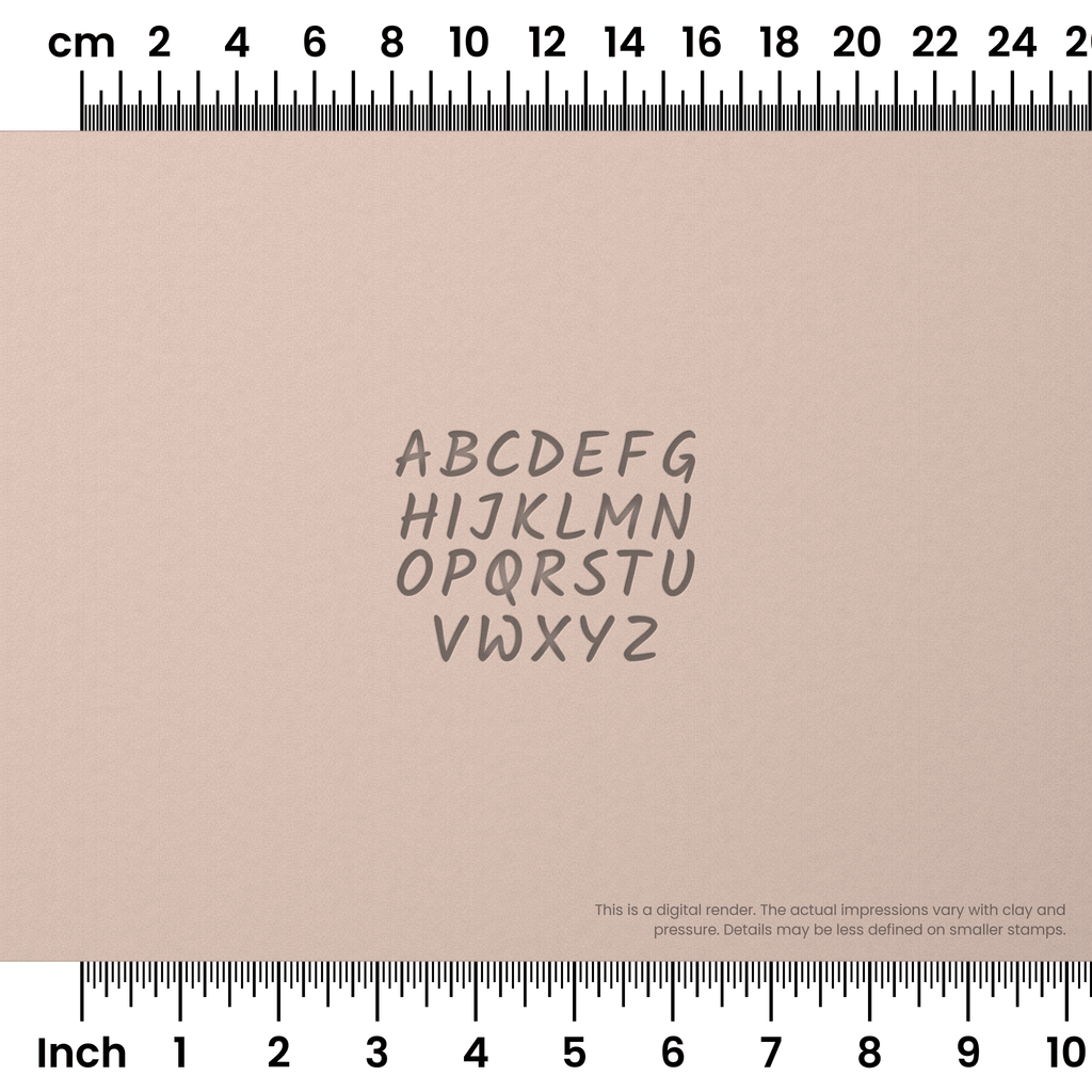Kalam | All Caps | Alphabet Stamp Sets