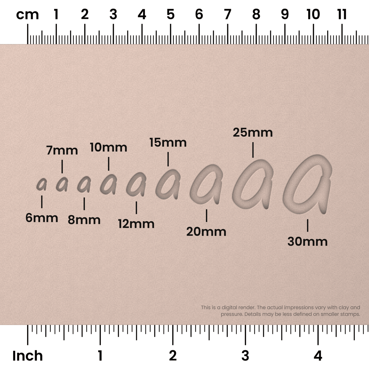 Kalam | Lowercase | Alphabet Stamp Sets