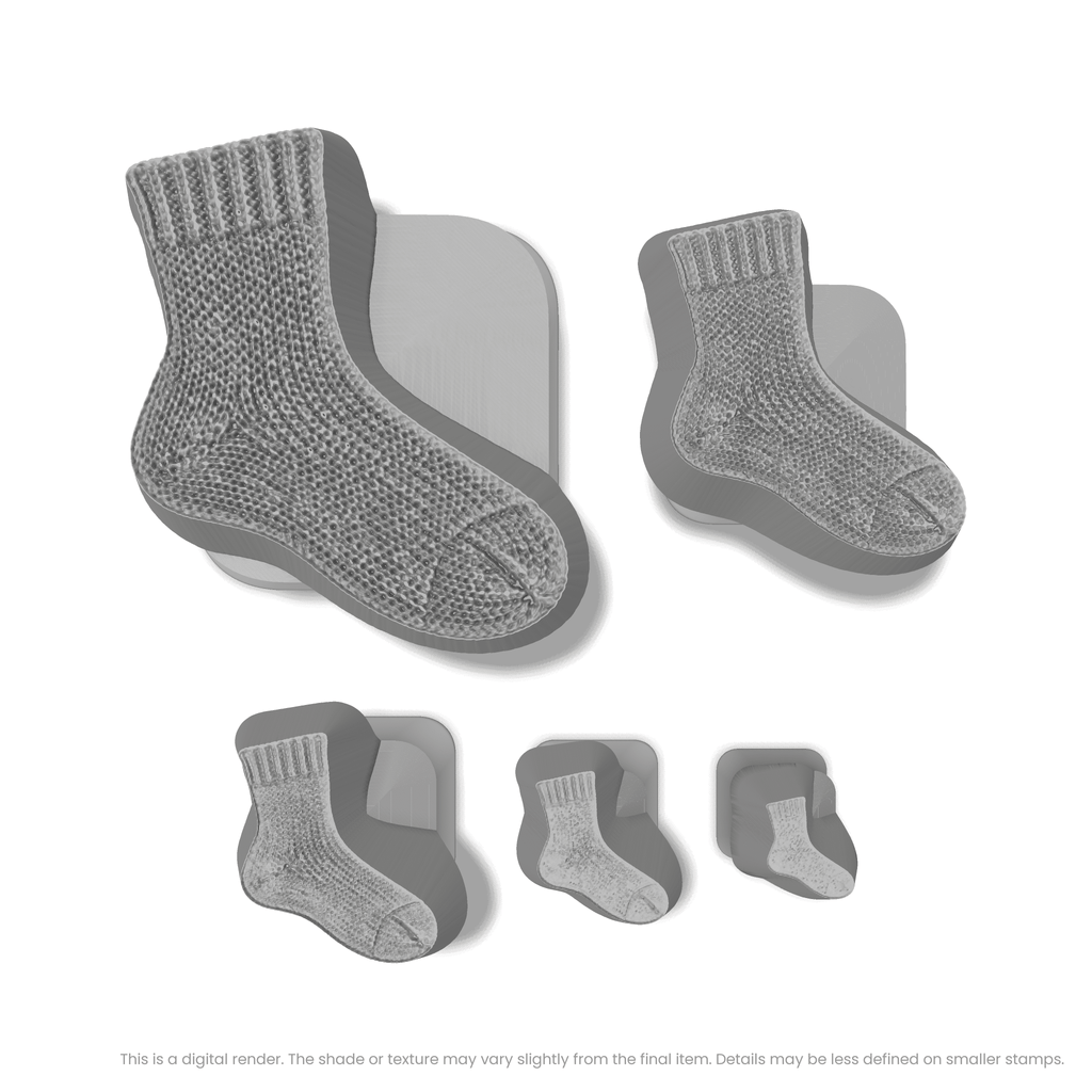 Knitted Sock Stamps - Photo Textured
