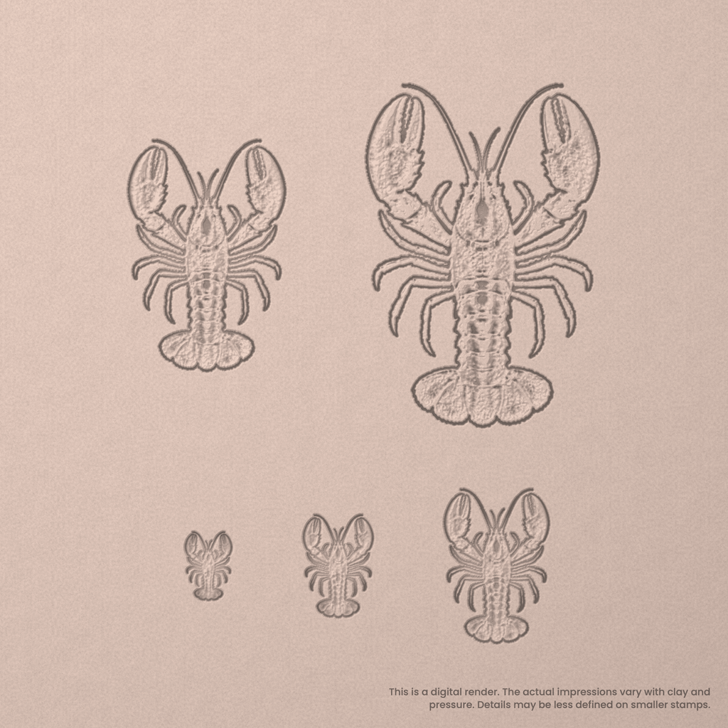 Lobster Stamps - Photo Textured