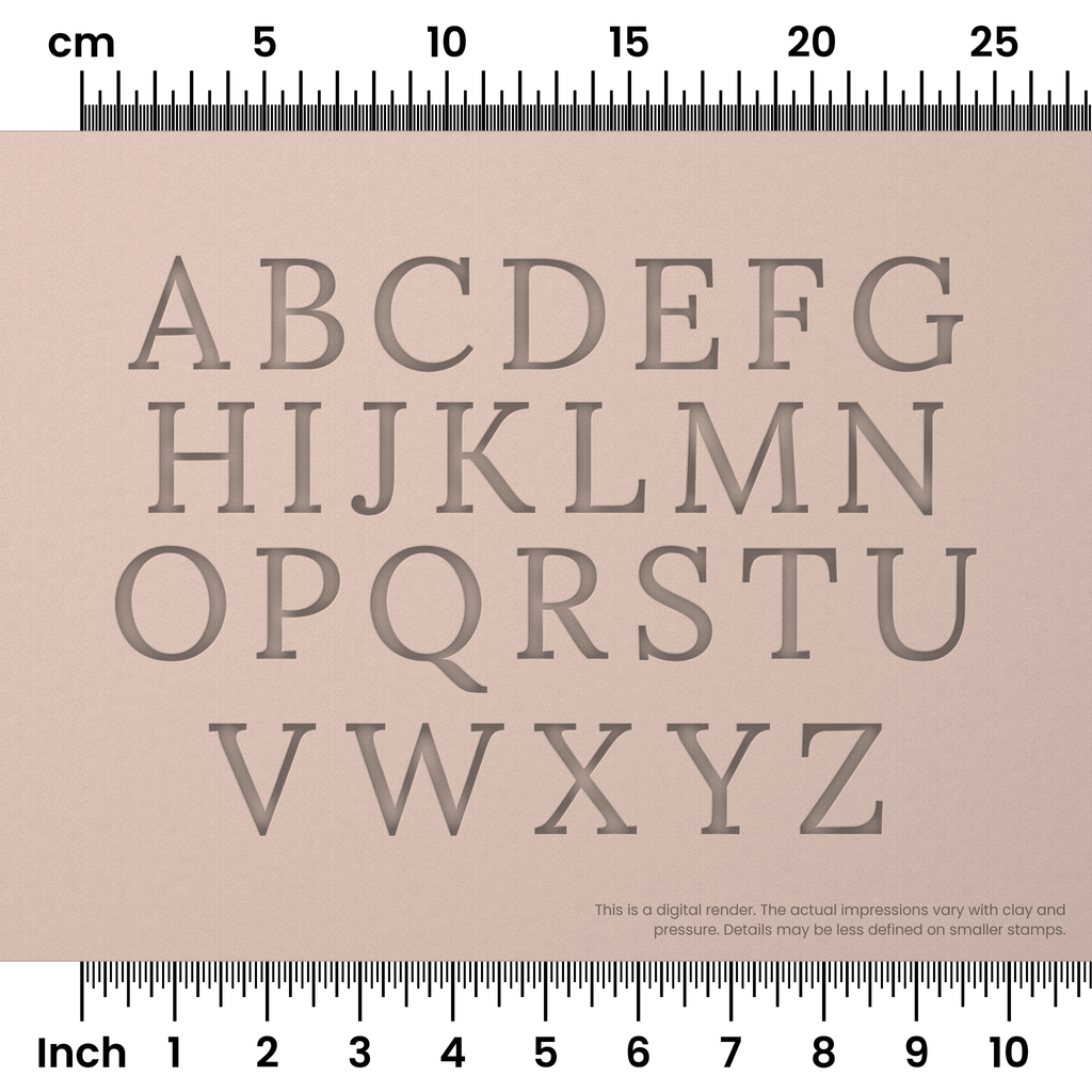 Lora | All Caps | Alphabet Stamp Sets