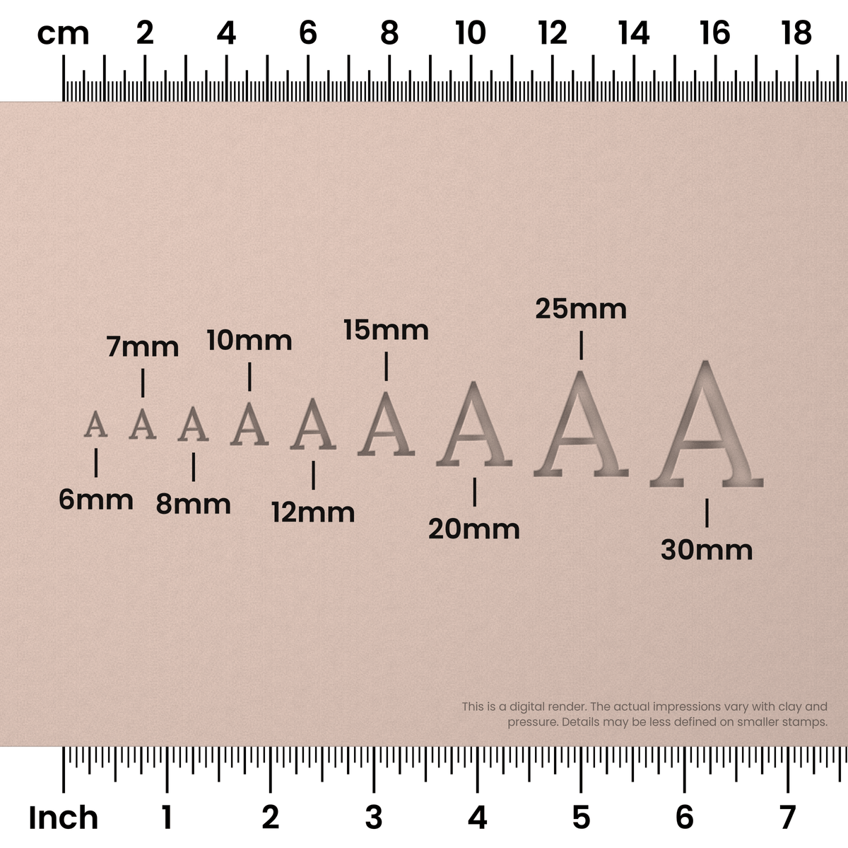 Lora | All Caps | Alphabet Stamp Sets