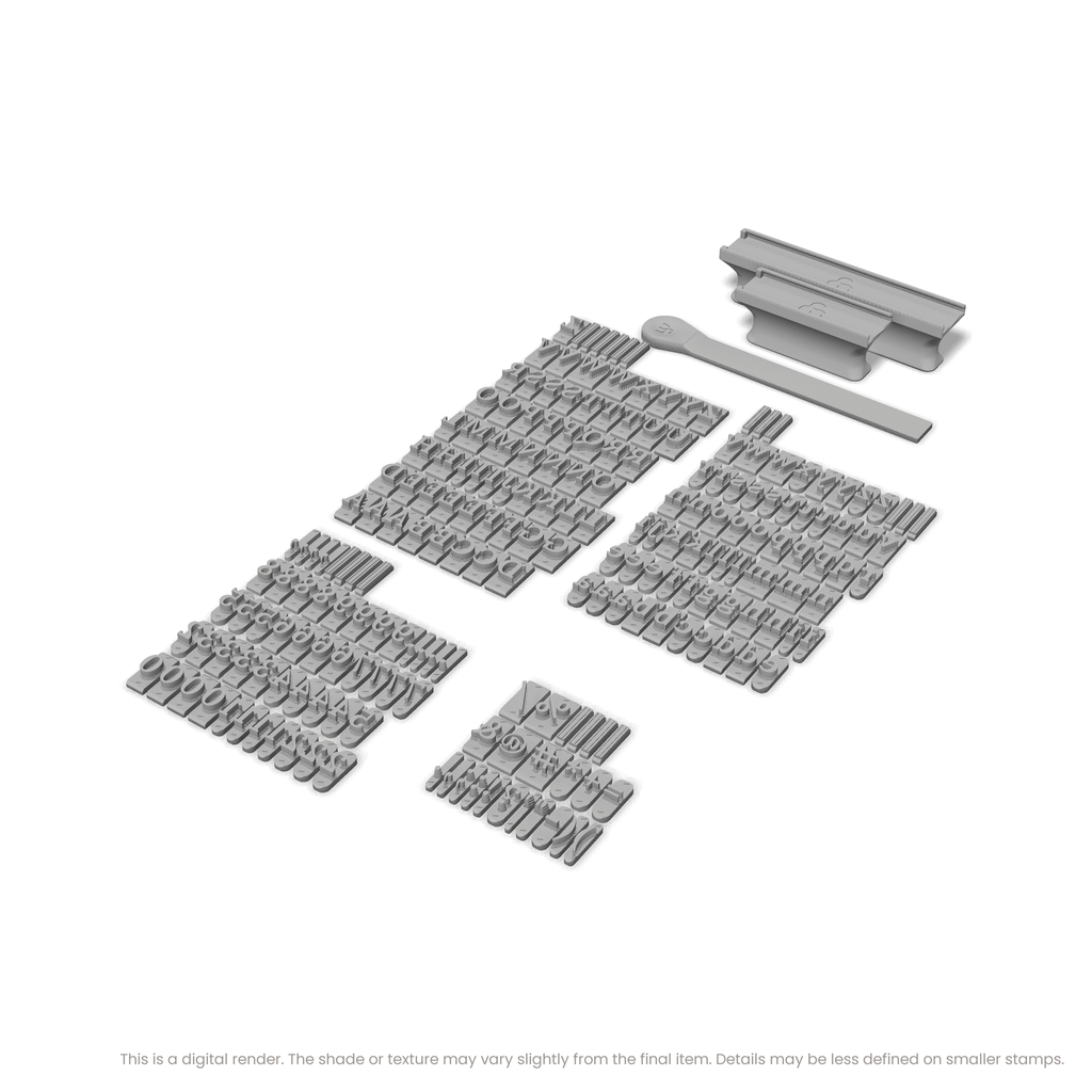 Lora | Font Rail Stamp Sets | Letters, Numbers, and Symbols