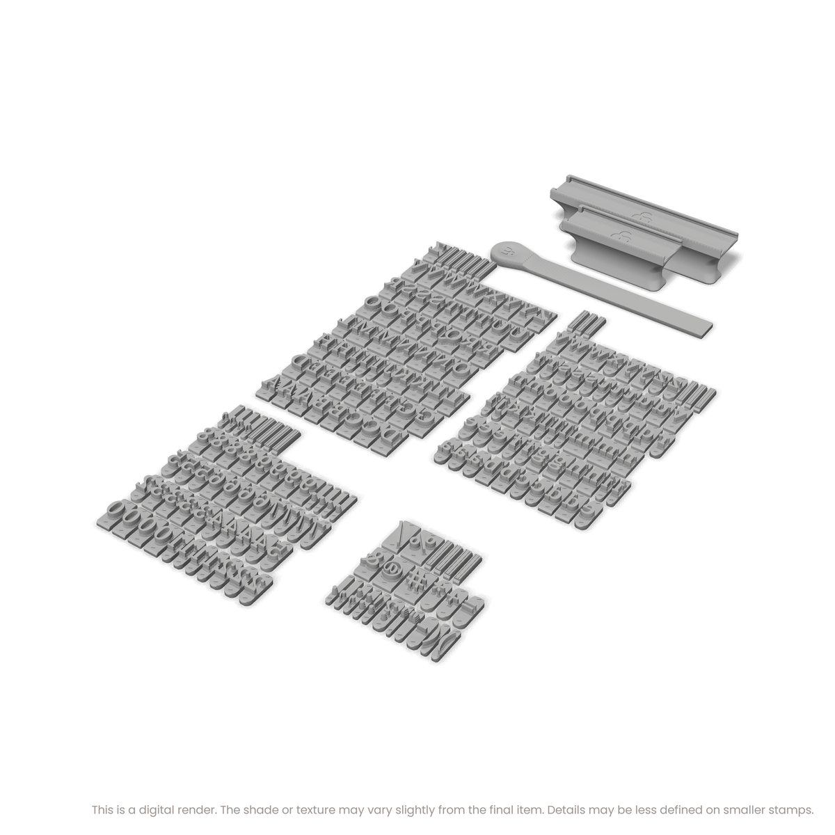 Lora | Font Rail Stamp Sets | Letters, Numbers, and Symbols