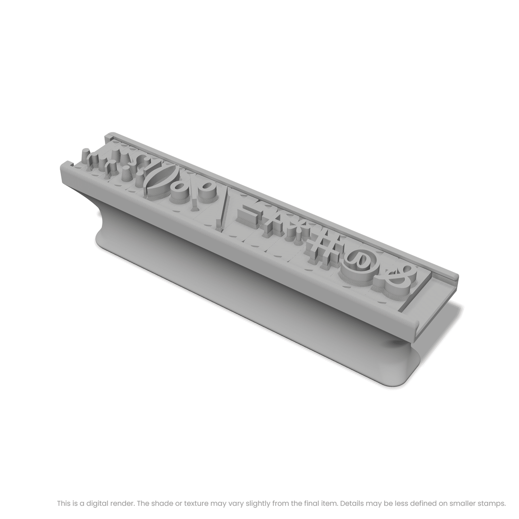 Lora | Font Rail Stamp Sets | Letters, Numbers, and Symbols