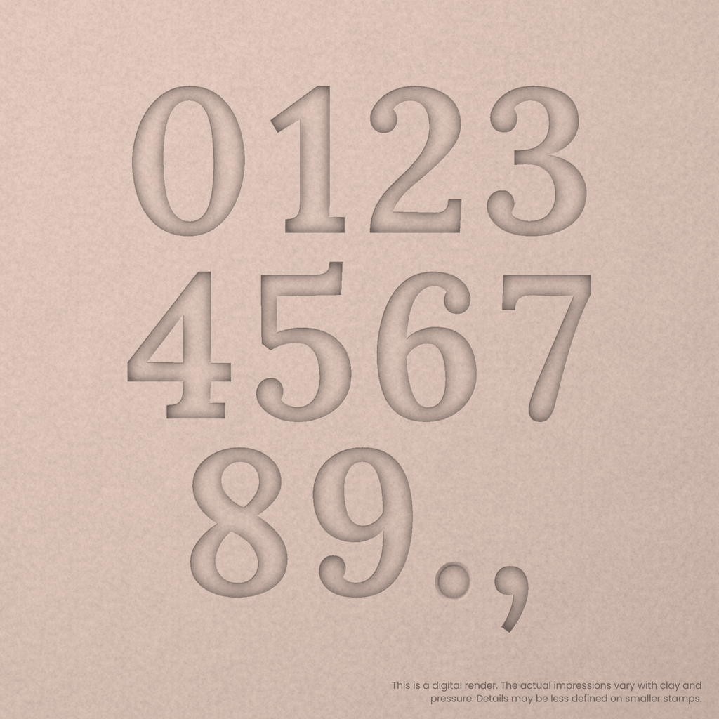 Lora | Font Rail Stamp Sets | Letters, Numbers, and Symbols