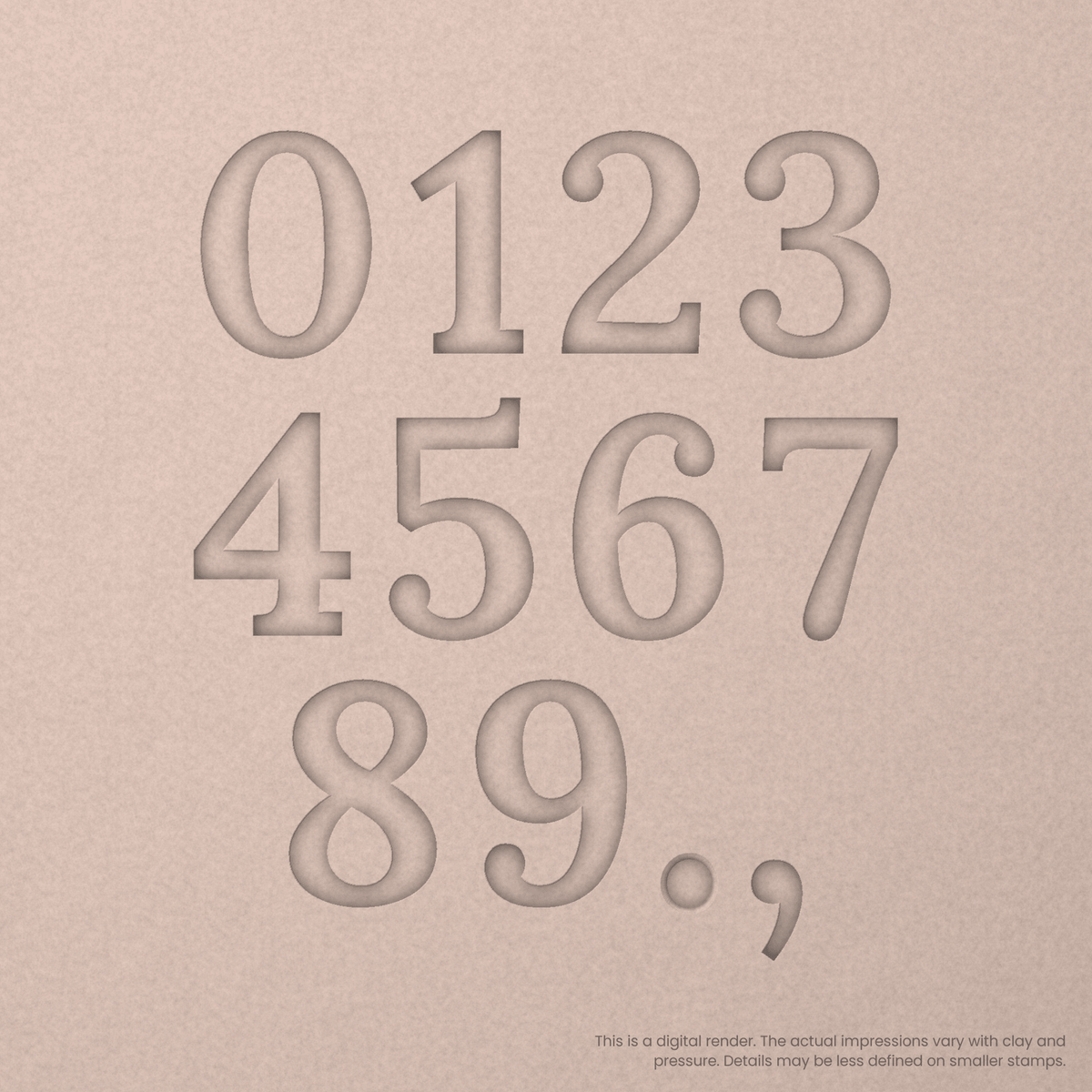 Lora | Font Rail Stamp Sets | Letters, Numbers, and Symbols