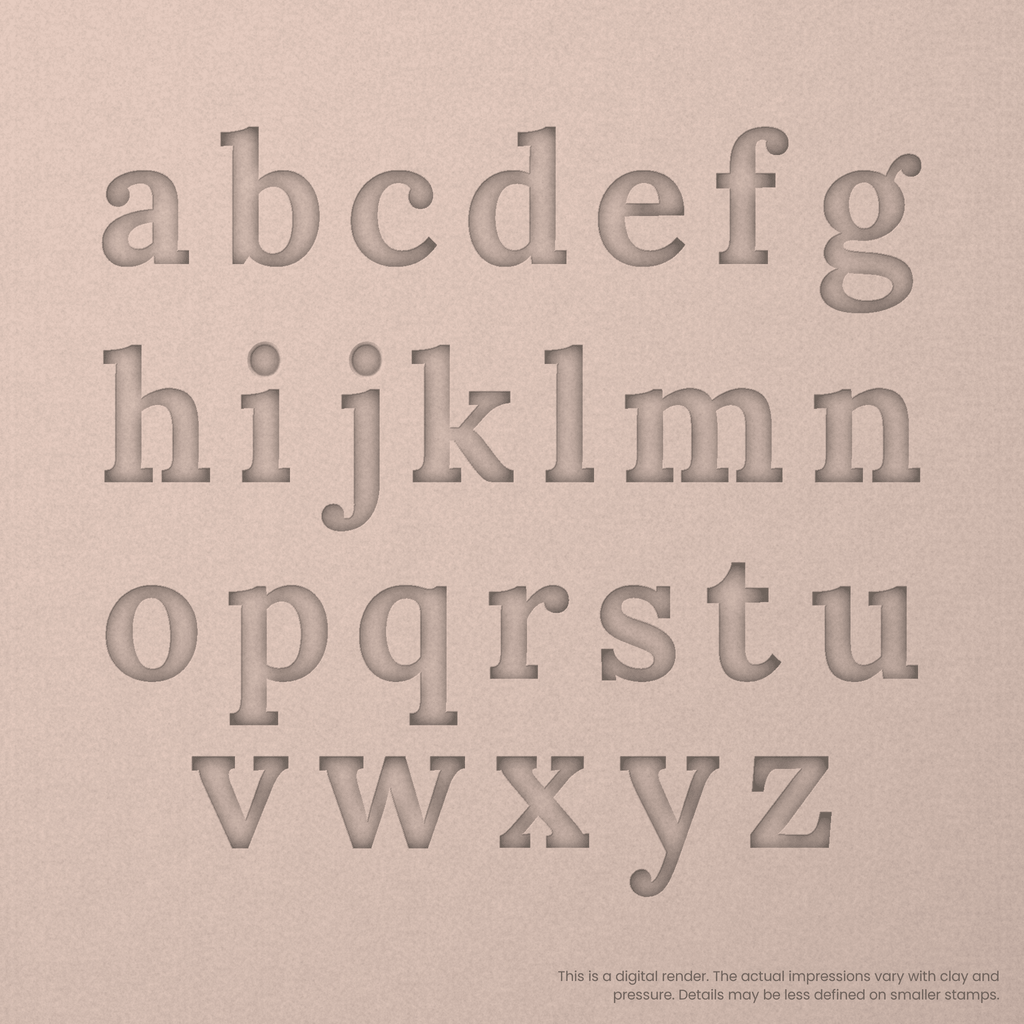 Lora | Font Rail Stamp Sets | Letters, Numbers, and Symbols