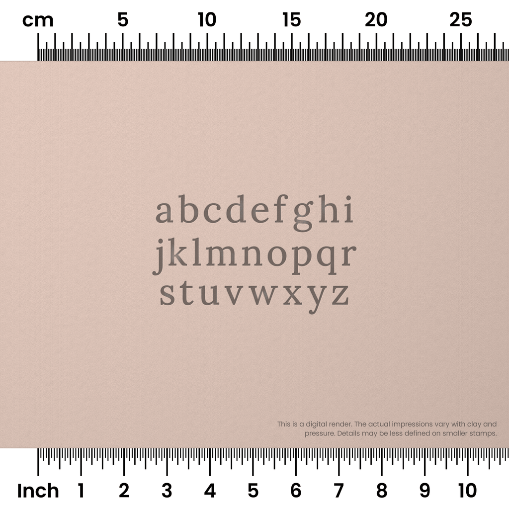 Lora | Lowercase | Alphabet Stamp Sets