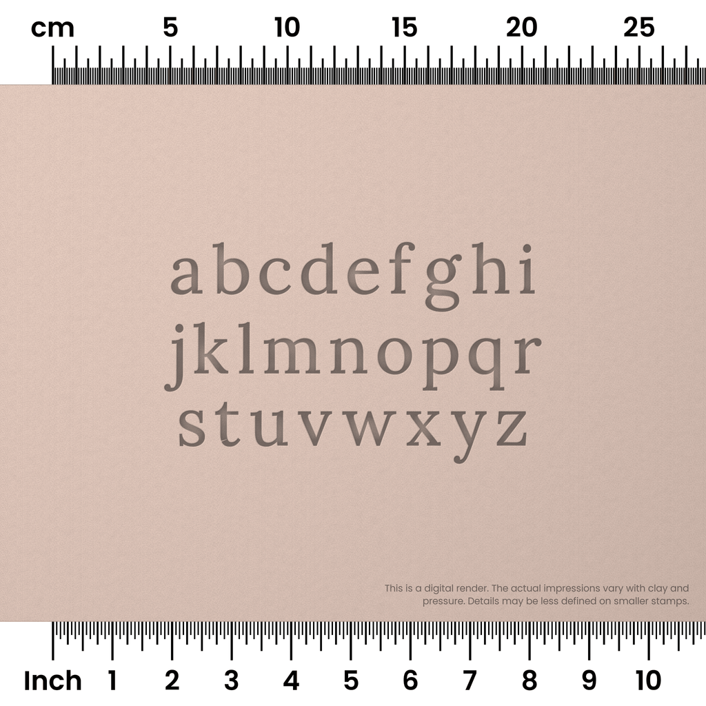 Lora | Lowercase | Alphabet Stamp Sets