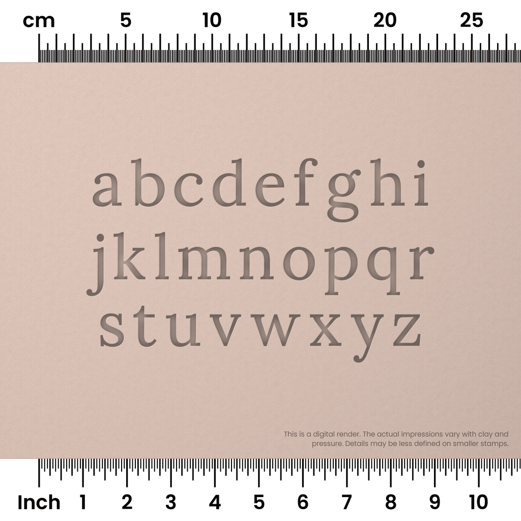 Lora | Lowercase | Alphabet Stamp Sets