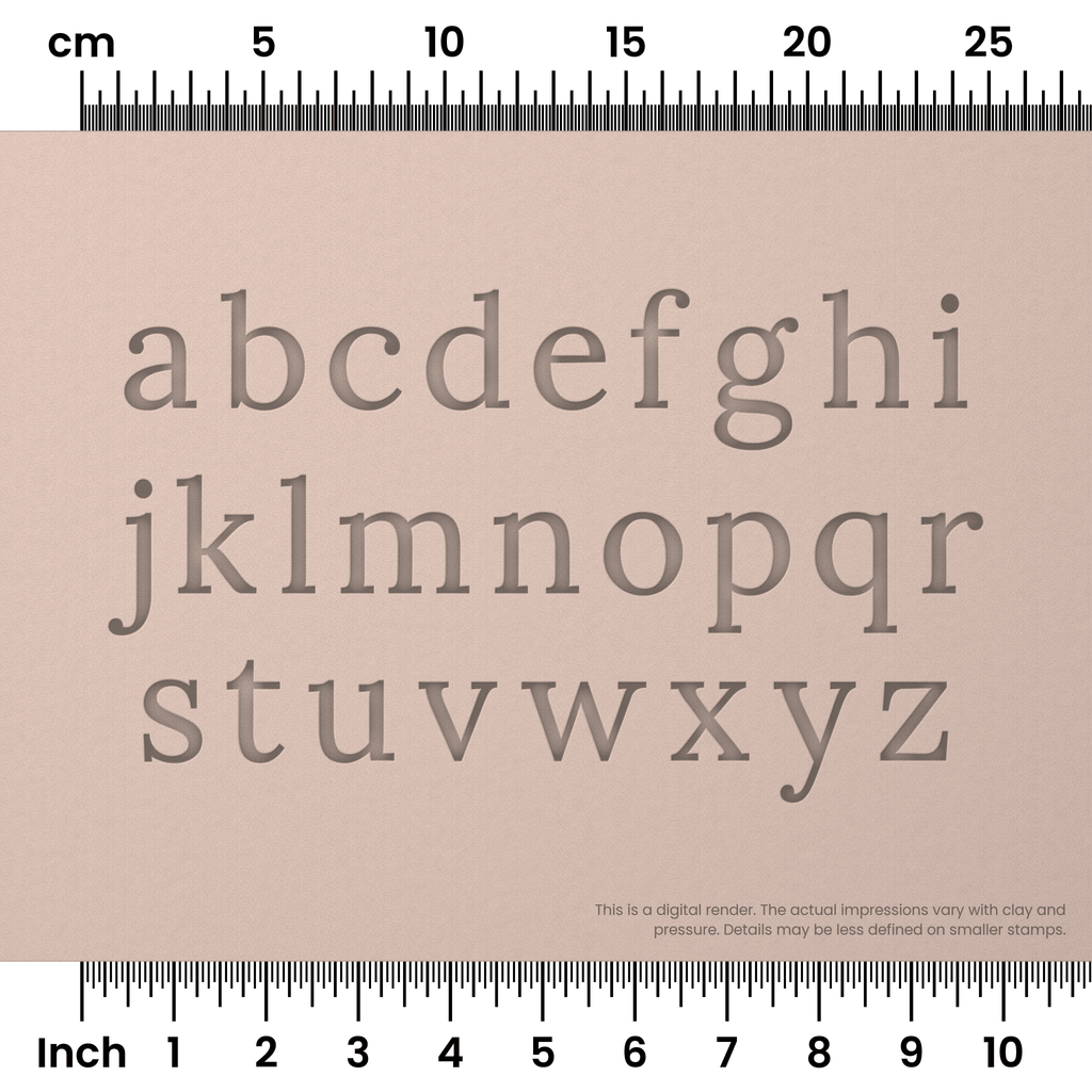 Lora | Lowercase | Alphabet Stamp Sets