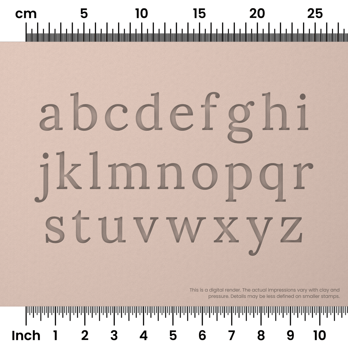 Lora | Lowercase | Alphabet Stamp Sets