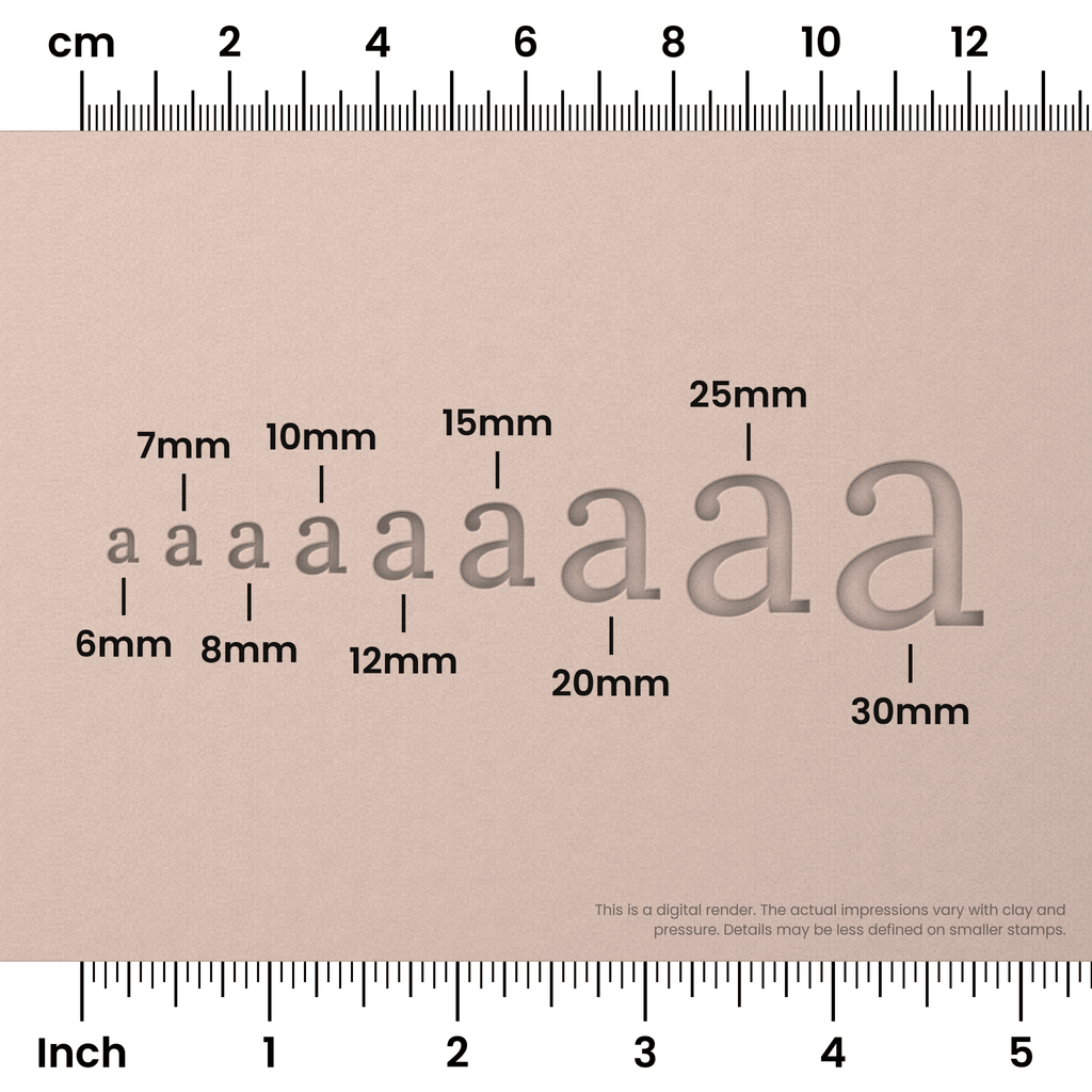 Lora | Lowercase | Alphabet Stamp Sets