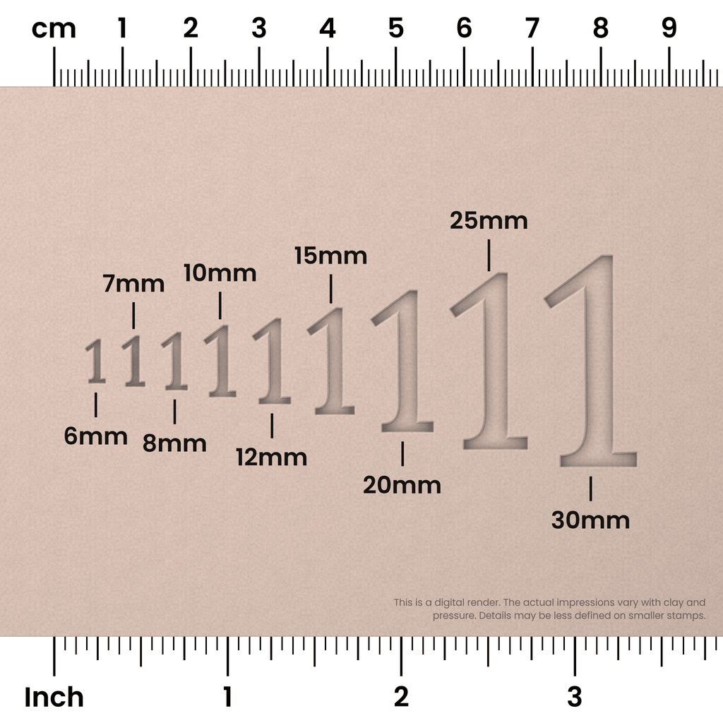 Lora | Number Stamp Sets