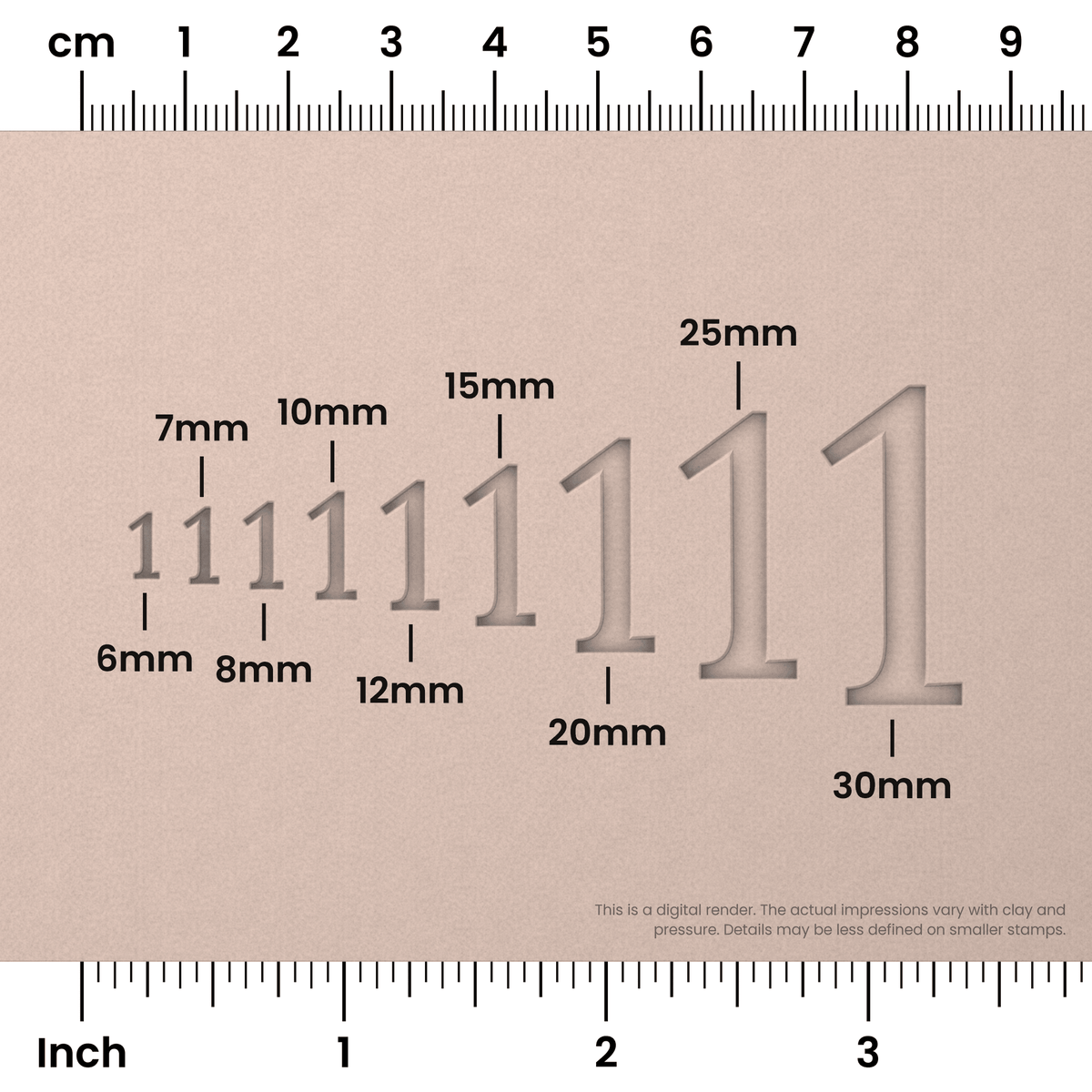 Lora | Number Stamp Sets